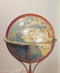Terrestrial Globe, Showing the Indian Ocean, Made in Nuremberg, 1492 (detail)